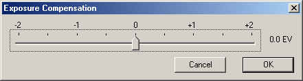 Exposure Compensation Slider