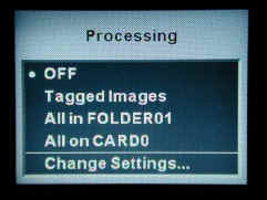 Processing Options